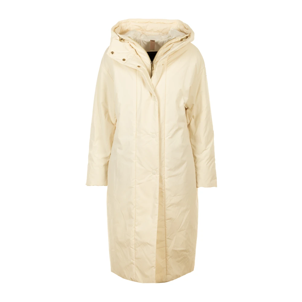 Duno Crème Parka Jas Beige Dames
