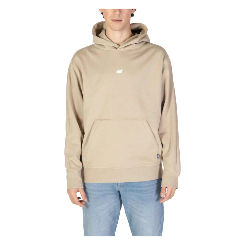 New Balance Heren Sweatshirt Herfst Winter Collectie Beige Heren