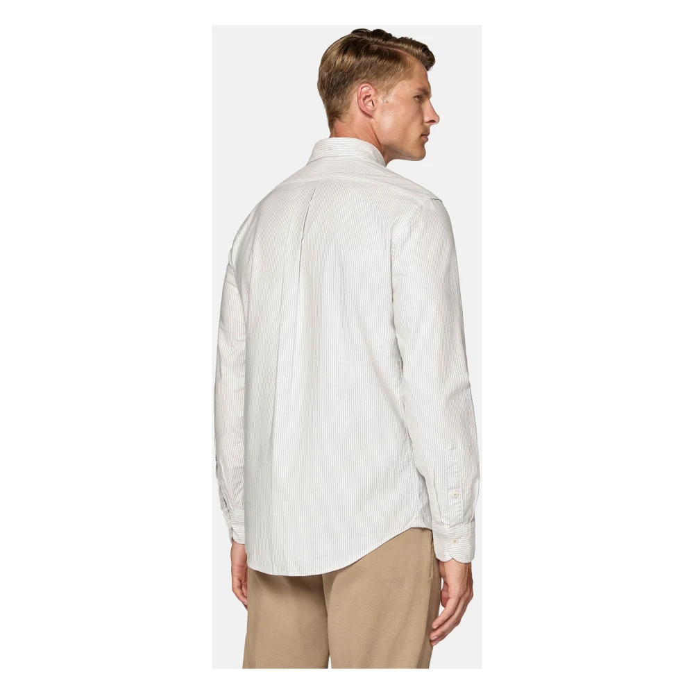 Boggi Milano Regular Fit Oxford Katoenen Overhemd Gray Heren