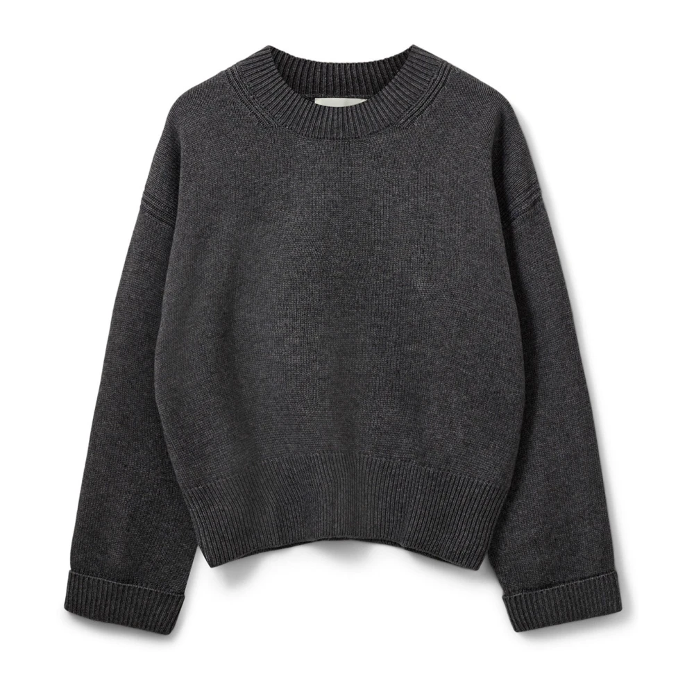 Sofie Schnoor Gray Round-Neck Knitwear - Female - Round-Neck Knitwear - Xs - Knitwear