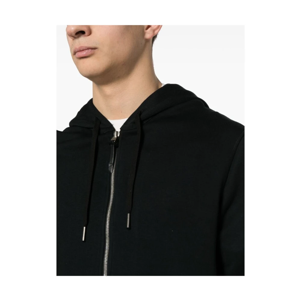 Tom Ford Zwarte hoodie met logo patch Black Heren