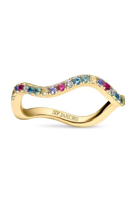 farverige-waves-ring-i-forgyldt-solv