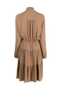 bruine-midi-jurk-met-dubbele-volant