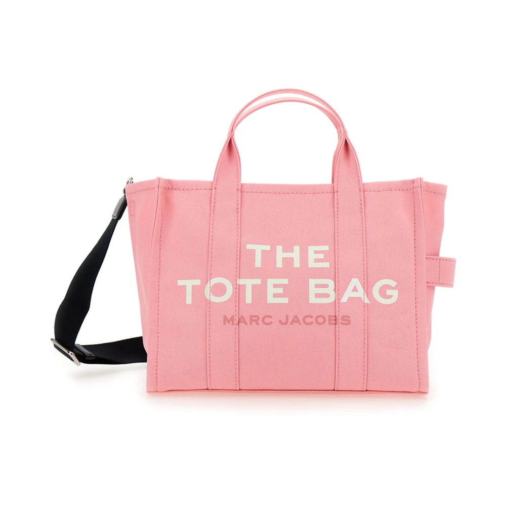 Marc Jacobs Rosa Tote Bag med Logo Pink, Dam