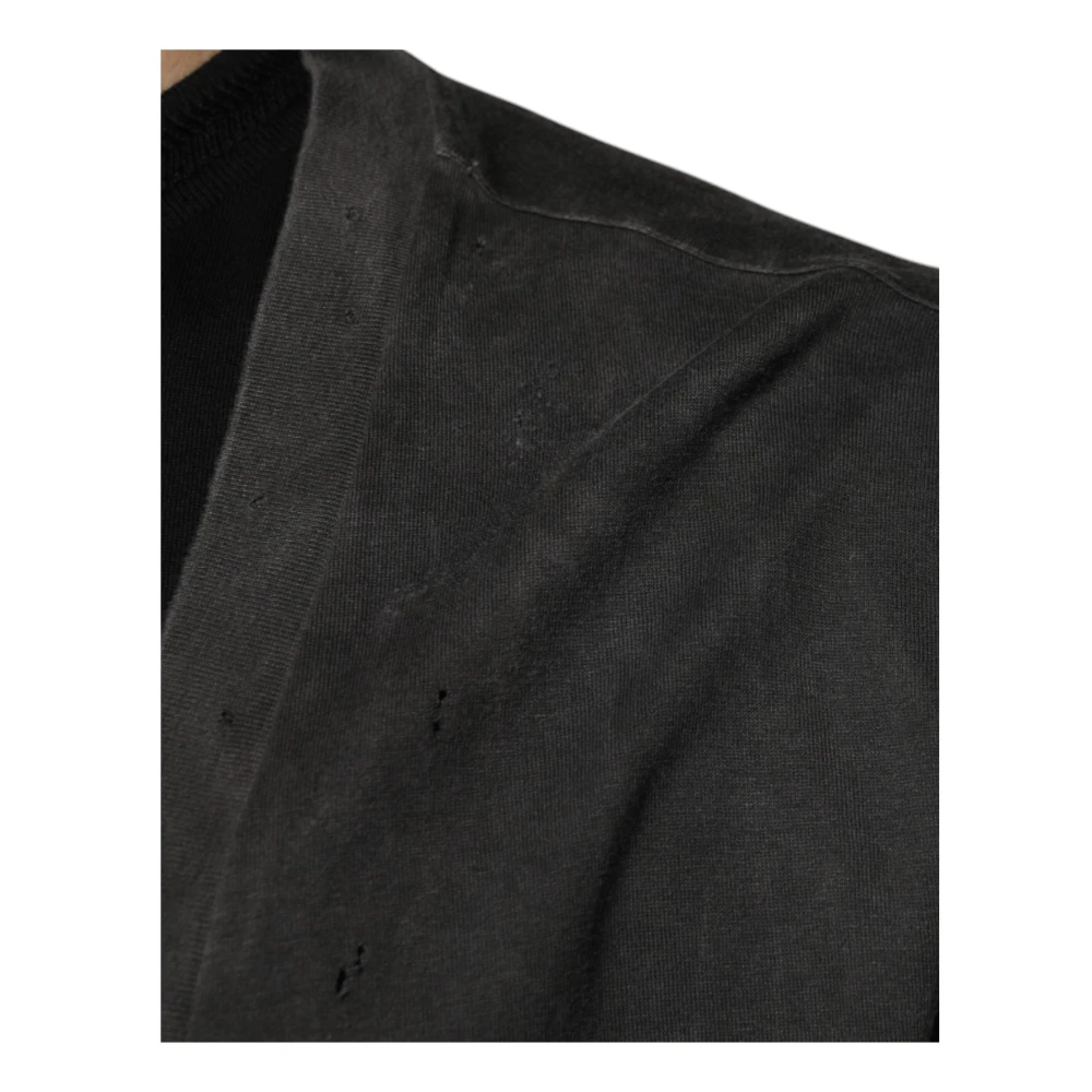 Dolce & Gabbana Zwarte Katoenen Crew Neck T-shirt Black Heren