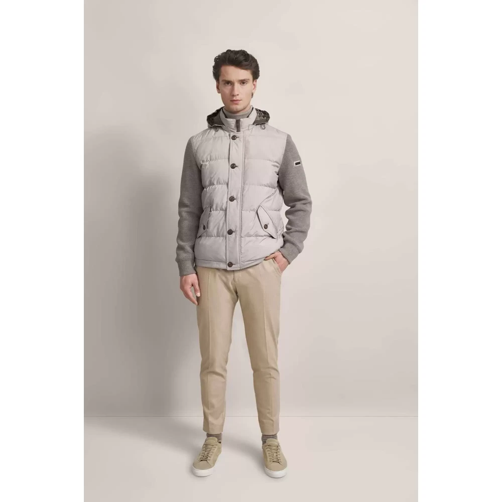 Bugatti Stijlvol Gebreid Mouwloos Vest Beige Heren