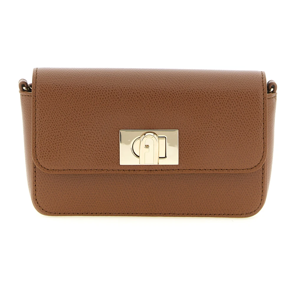 Furla Vrouw Bruin Tassen Dames, One Size, Leer, 1927 Mini Crossbody Tas