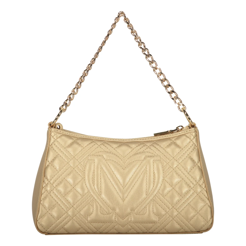 Love Moschino Gewatteerde Schoudertas met Kettinghandvat Yellow Dames