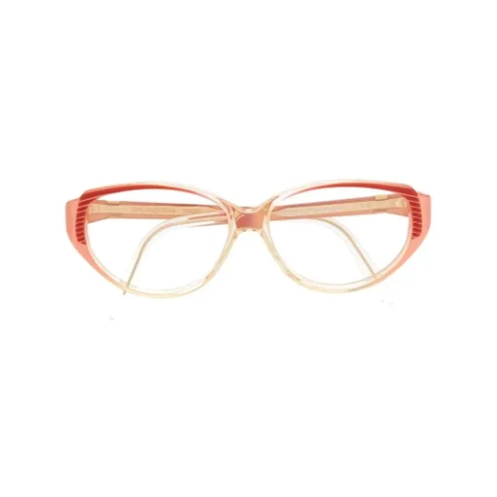 Yves Saint Laurent Vintage Pre-owned Acetate sunglasses Orange Dames