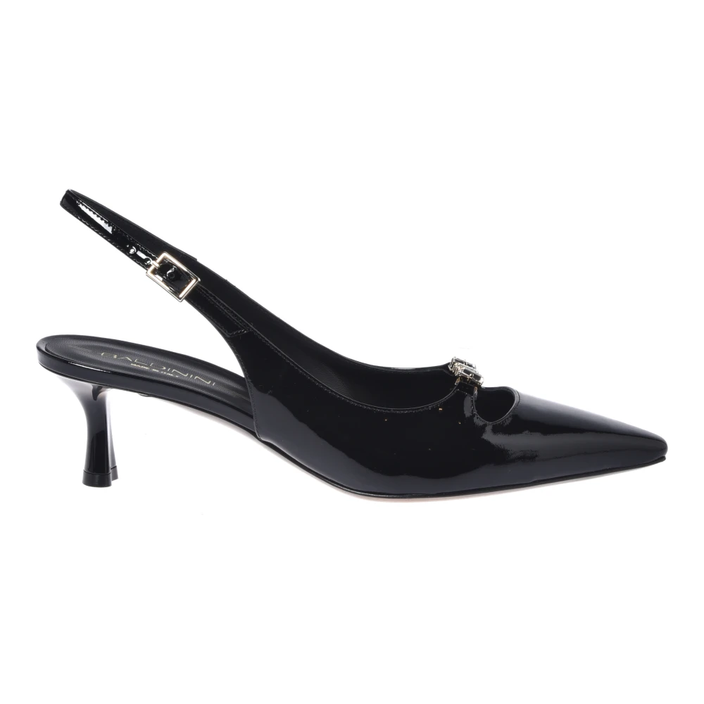 Baldinini Women's Black Pumps, 3 Uk, Patent Leather Slingback