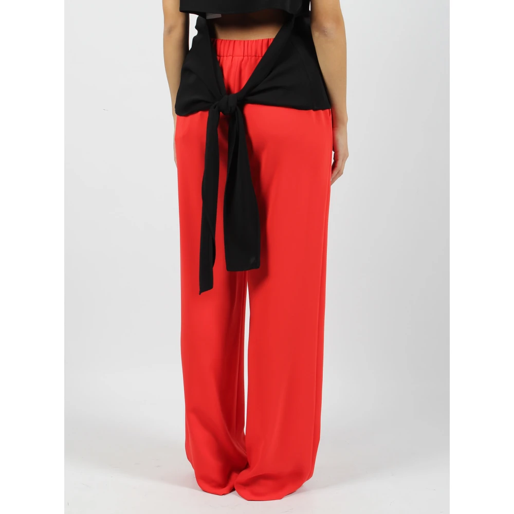 P.a.r.o.s.h. Wide Trousers Red Dames
