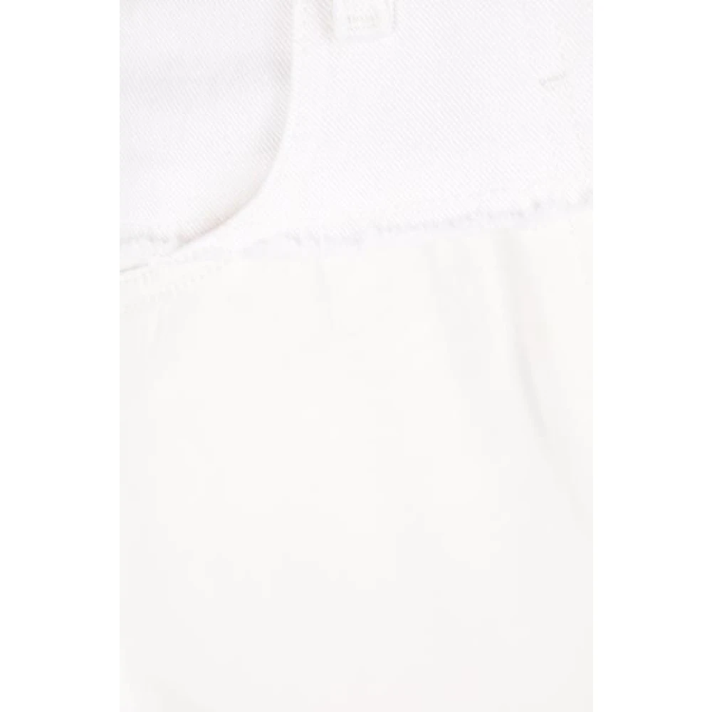 Givenchy Witte Oversized Denim Jeans met Satijnen Effect White Dames