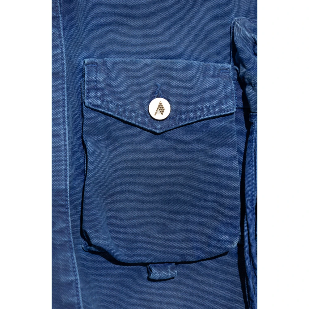 The Attico Denim jas Blue Dames