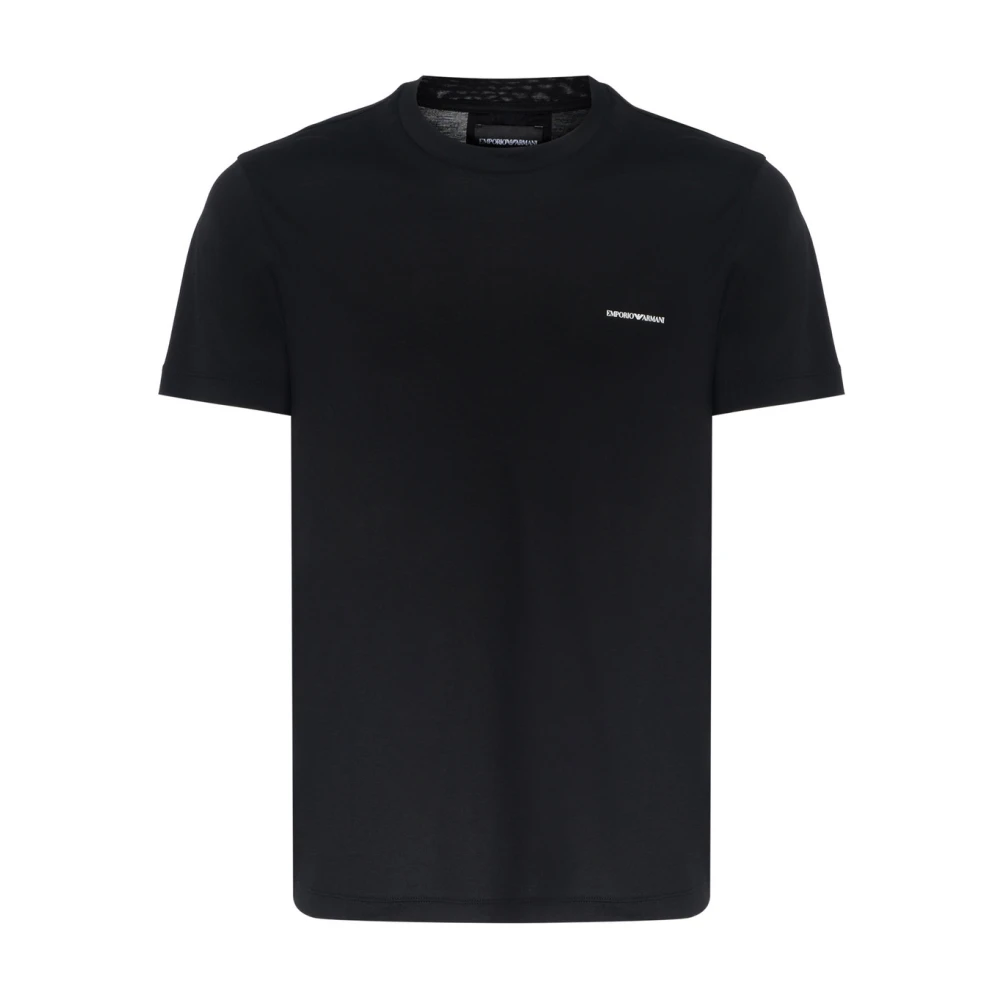 Emporio Armani Zwarte T-shirt 8N1Td8-0999 Black Heren