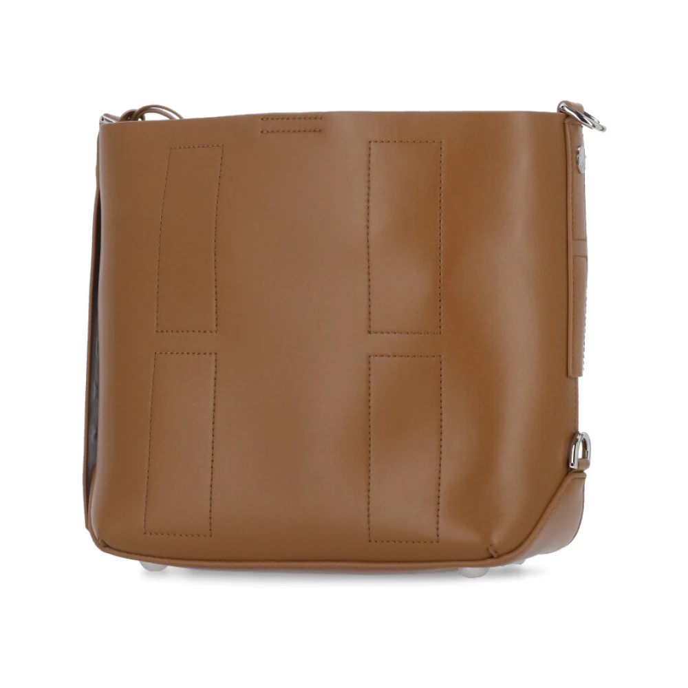Hogan Bruine leren damestas met Pochette Brown Dames