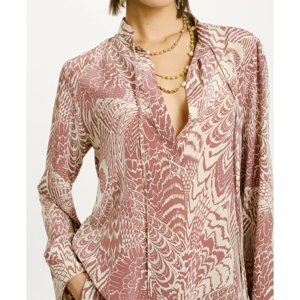 Momoni Crème Blouses voor Vrouwen Multicolor Dames