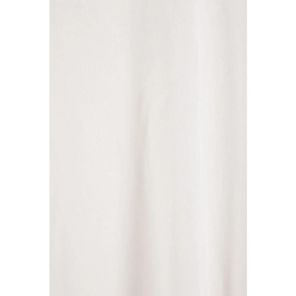 Yohji Yamamoto Asymmetrisch Wit Katoenen Jersey T-shirt White Dames