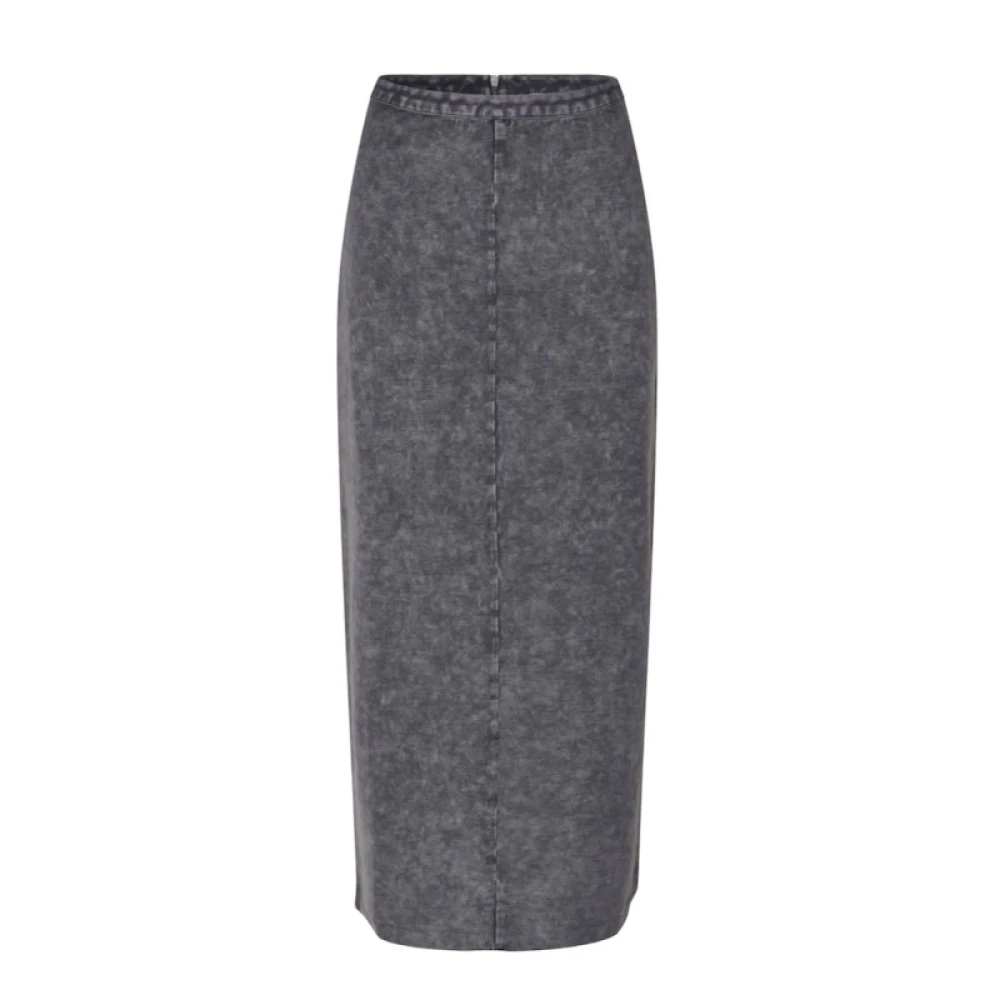Samsøe Maxi Jersey Rok Gray Dames