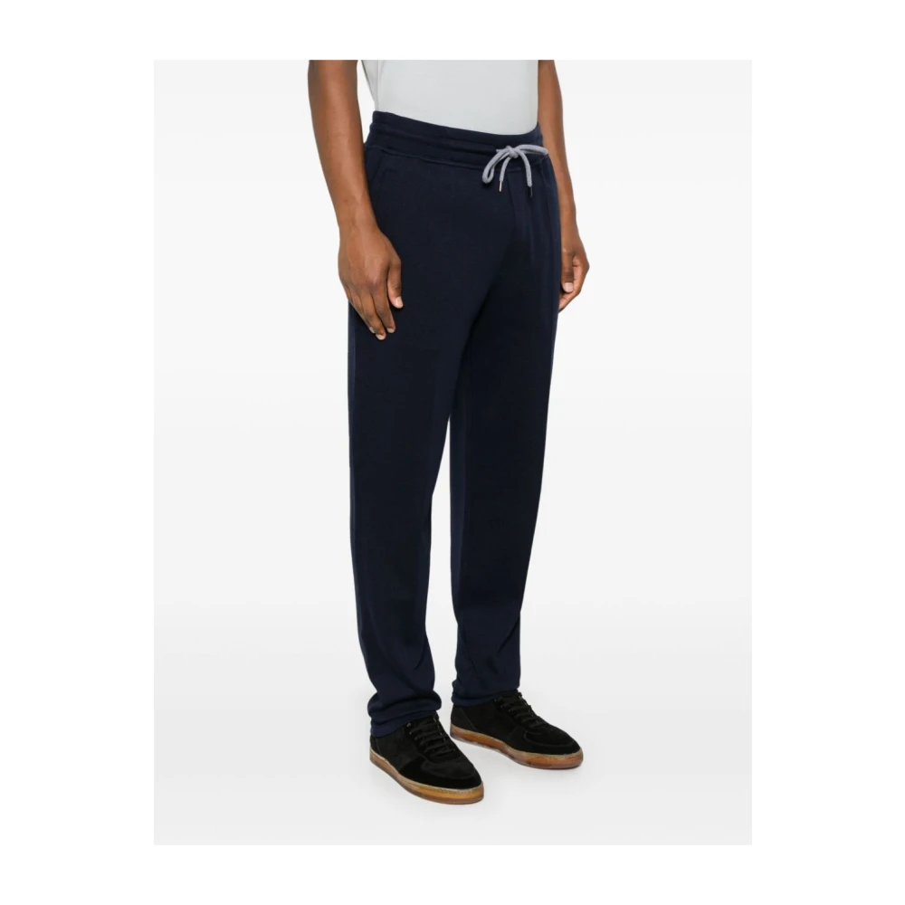 BRUNELLO CUCINELLI Blauwe Broek voor Mannen Blue Heren