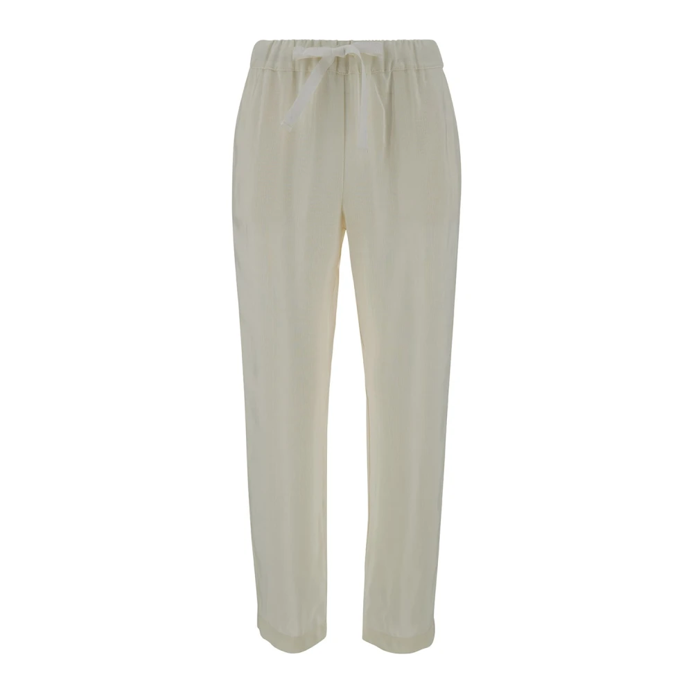 Semicouture Witte Buddy Broek White Dames