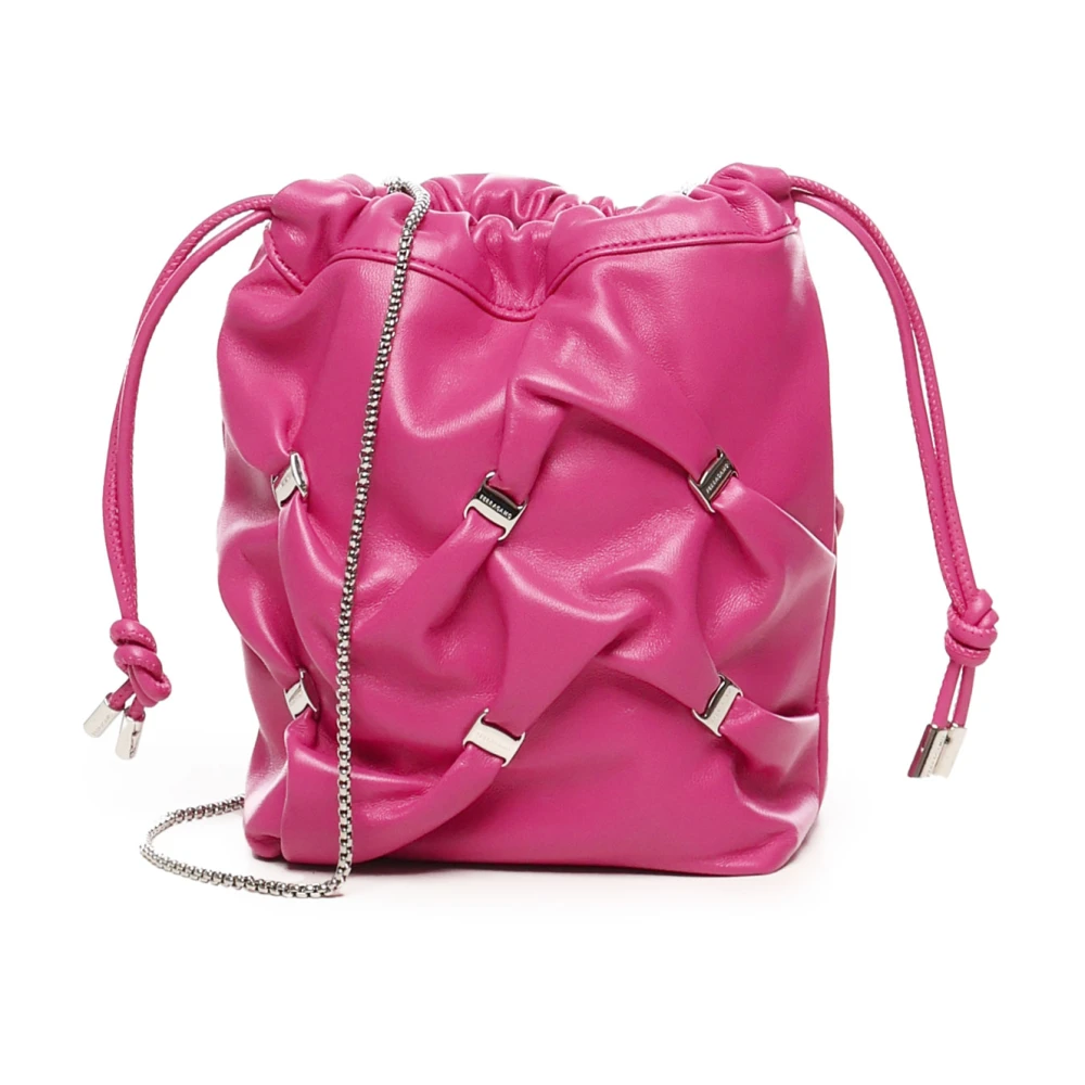 Salvatore Ferragamo Roze Bucket Tas met Trekkoordsluiting Pink Dames