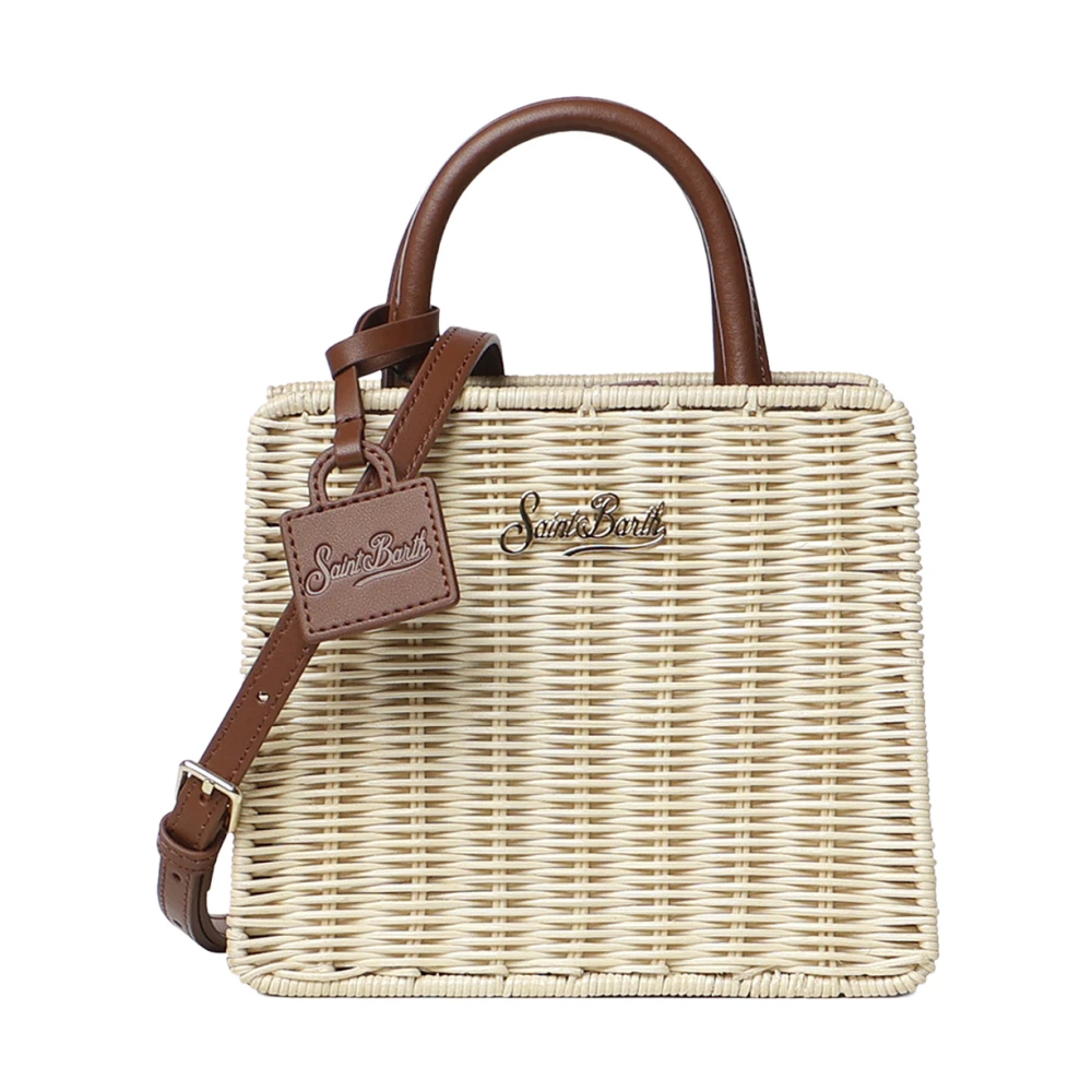 Mc2 Saint Barth Beige Handbags, Female, One Size, Hand Leather Bag