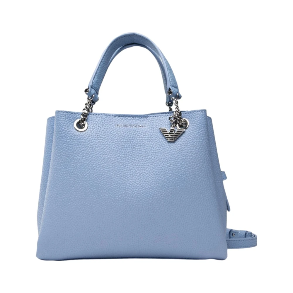 Emporio Armani Stijlvolle Leren Portemonnee Blue Dames