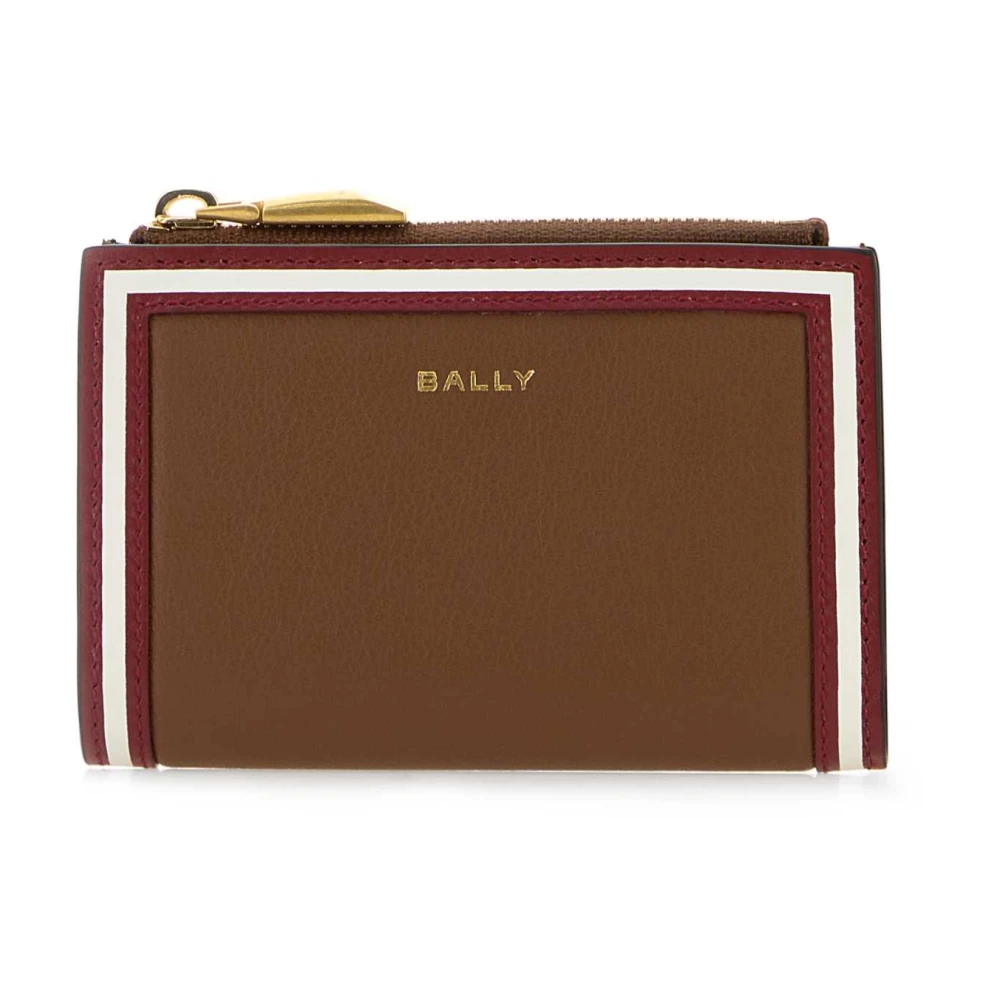 Bally Stijlvolle kameel leren portemonnee Brown Dames