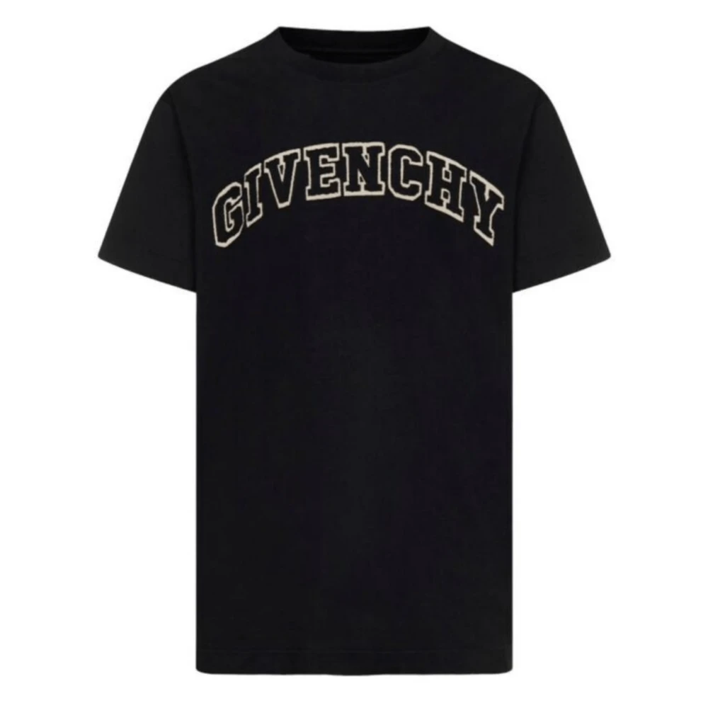 Givenchy Logo Appliqué Slim Fit T-shirt Zwart Black Heren