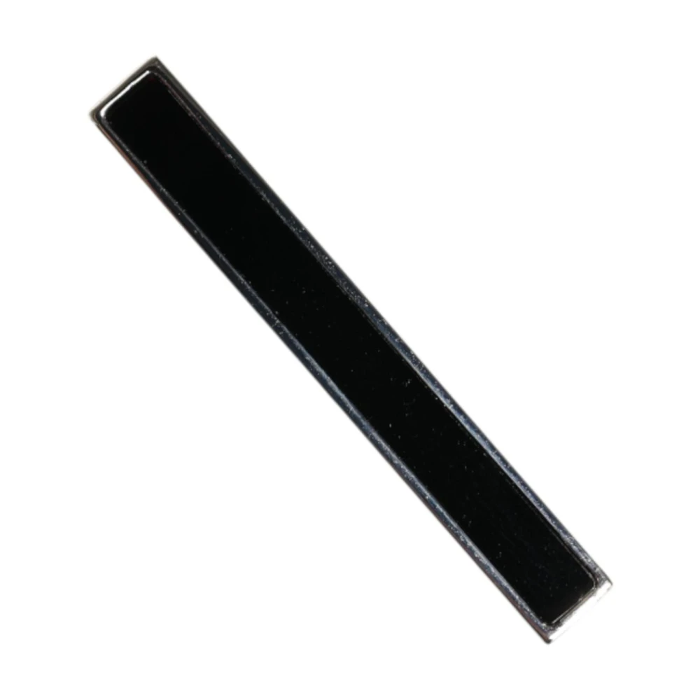 Dolce & Gabbana Men's Black Tone Brass Logo Tie Clip Bar - Clips Bars - One Size- Accessories