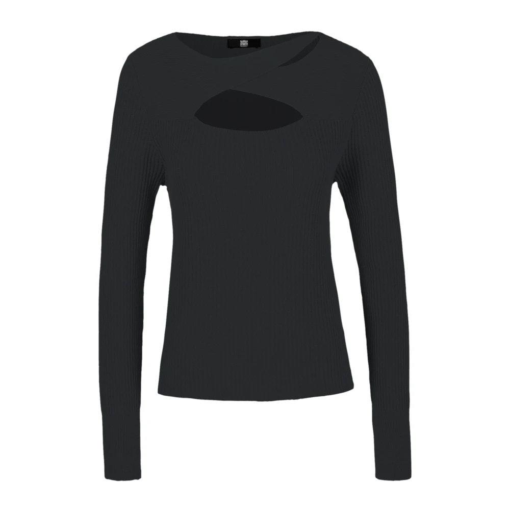 RIANI Chic Cut-out Pullover Black Dames