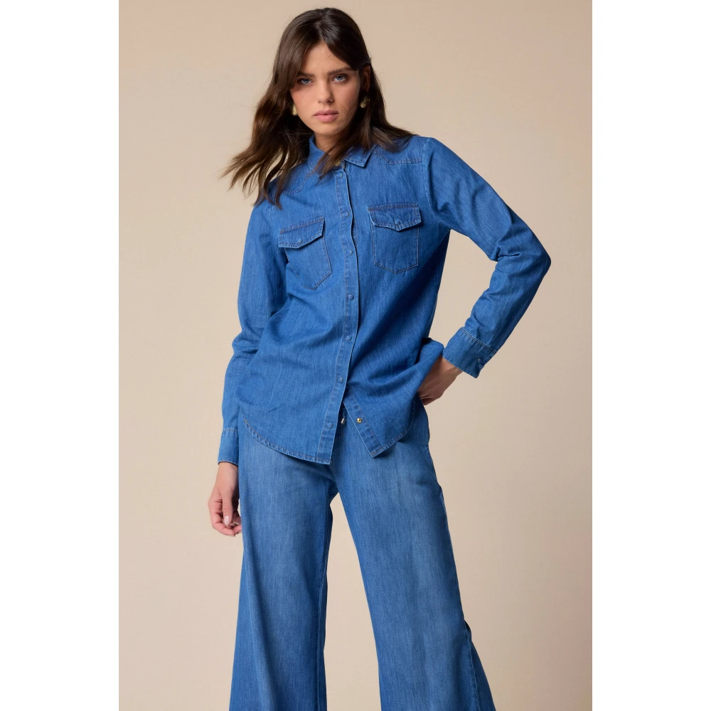Kocca Stijlvolle Denim Jassen voor jou Blue Dames