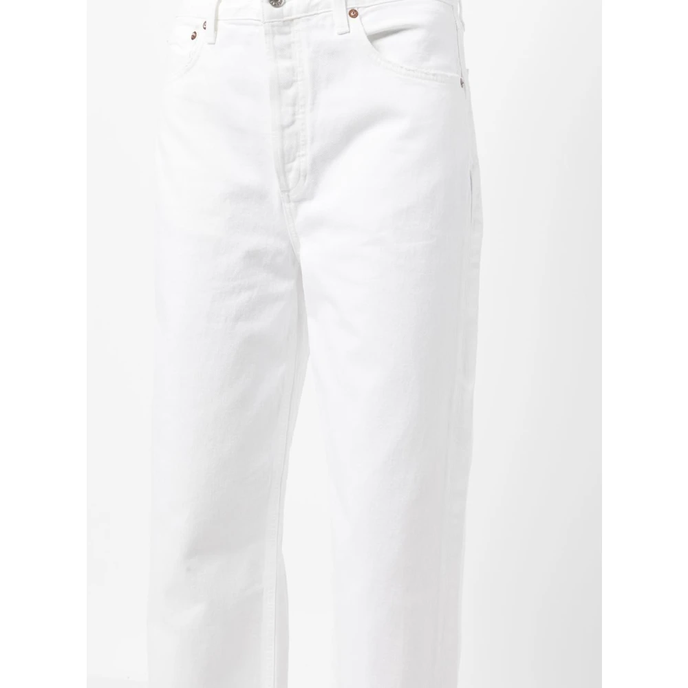 Agolde Witte Low Slung Baggy Jeans White Dames