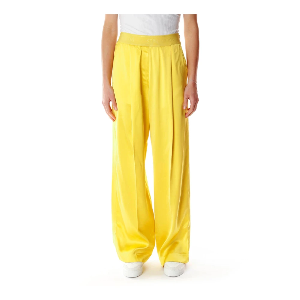 Stine Goya Yellow Wide Trousers, Female, Xl, Wide Trousers