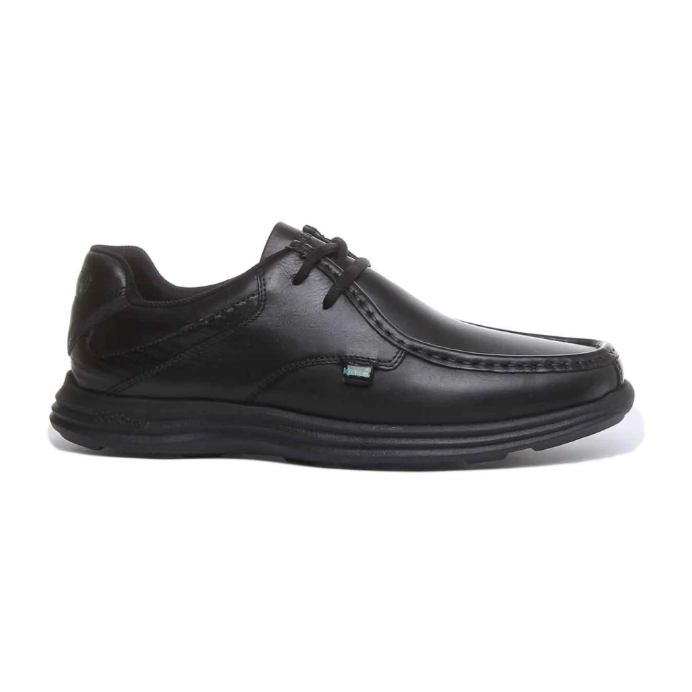Kickers (Uk 10 / Eu 44) Reasen Lace Leather Am 112799 Mens Shoes Black School Work Shoe - Image 4