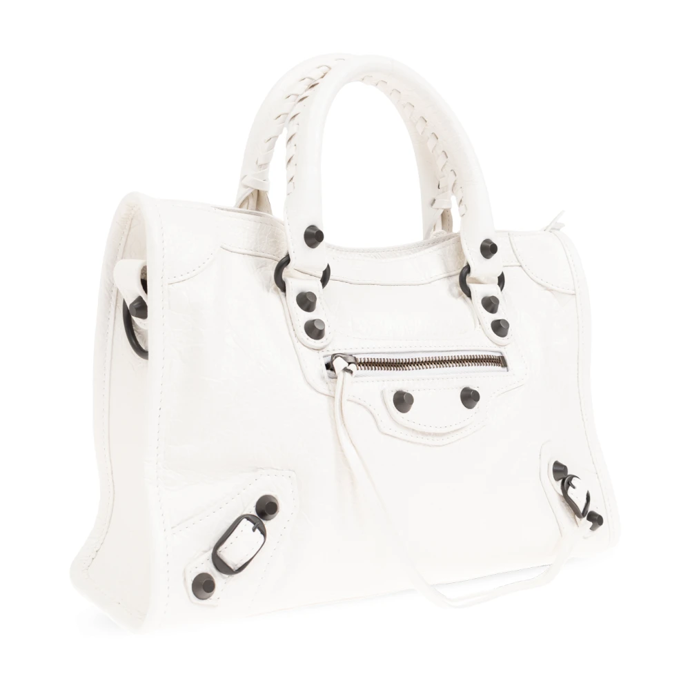 Balenciaga Handtas Le City Klein White Dames