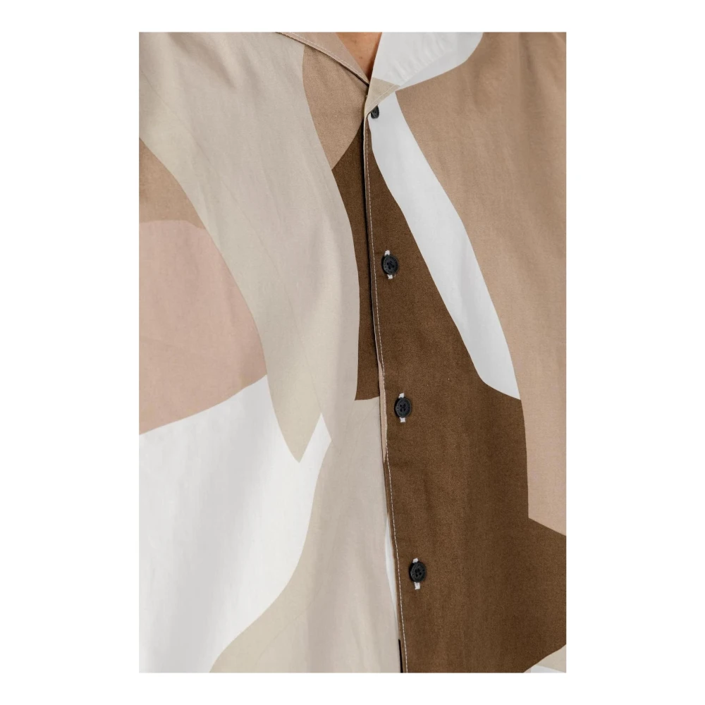 Only & Sons Short Sleeve Shirts Brown Heren