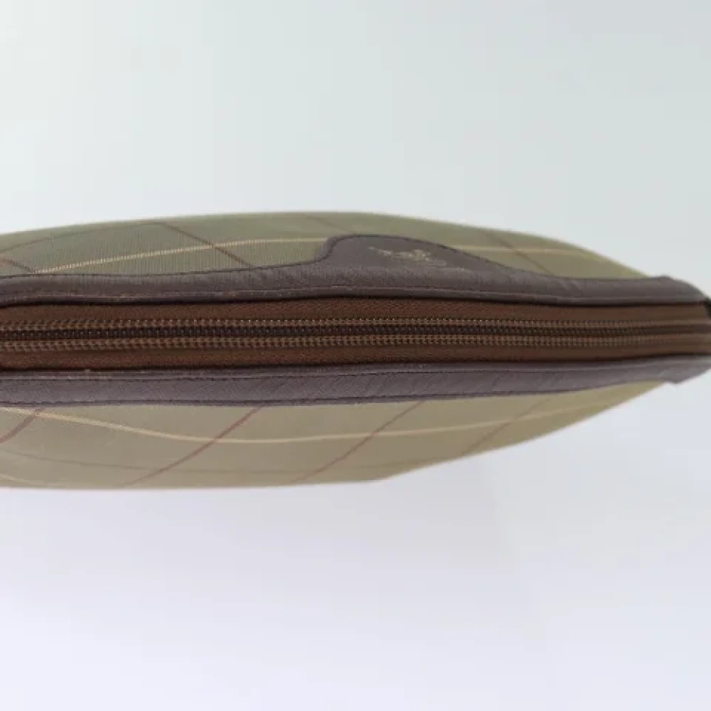 Burberry Vintage Pre-owned Canvas clutches Brown Dames