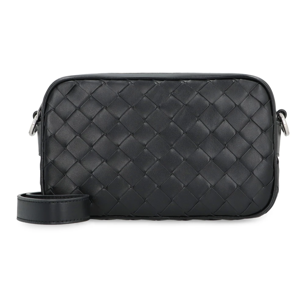 Bottega Veneta Mini Camera Tas van Leer Black Heren