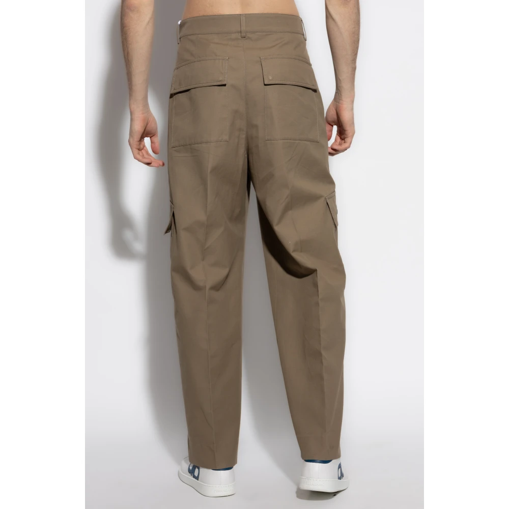 Salvatore Ferragamo Broek type cargo Brown Heren