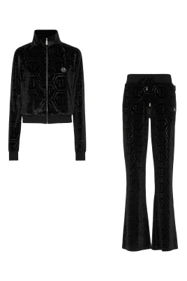 Jogging Set Top/Trousers Strass Monogram