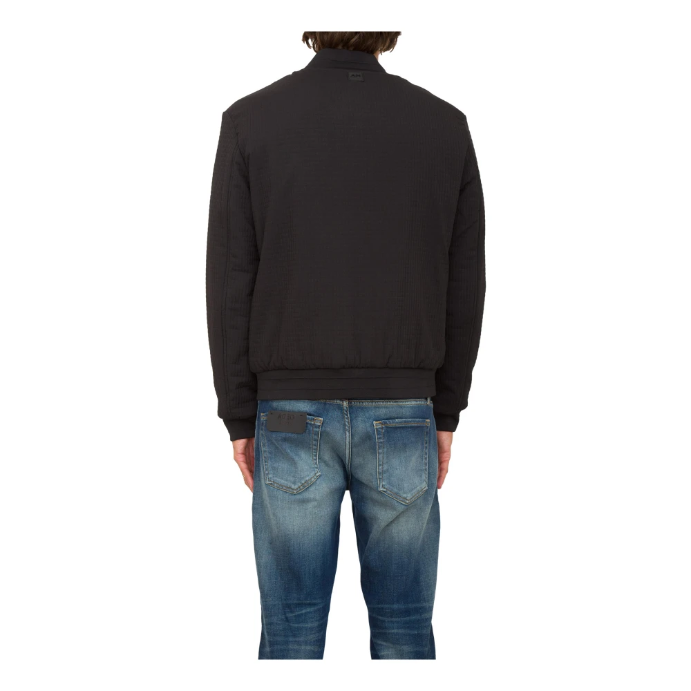 Antony Morato Zwarte Schouder Cap Stijlvol Shirt Black Heren