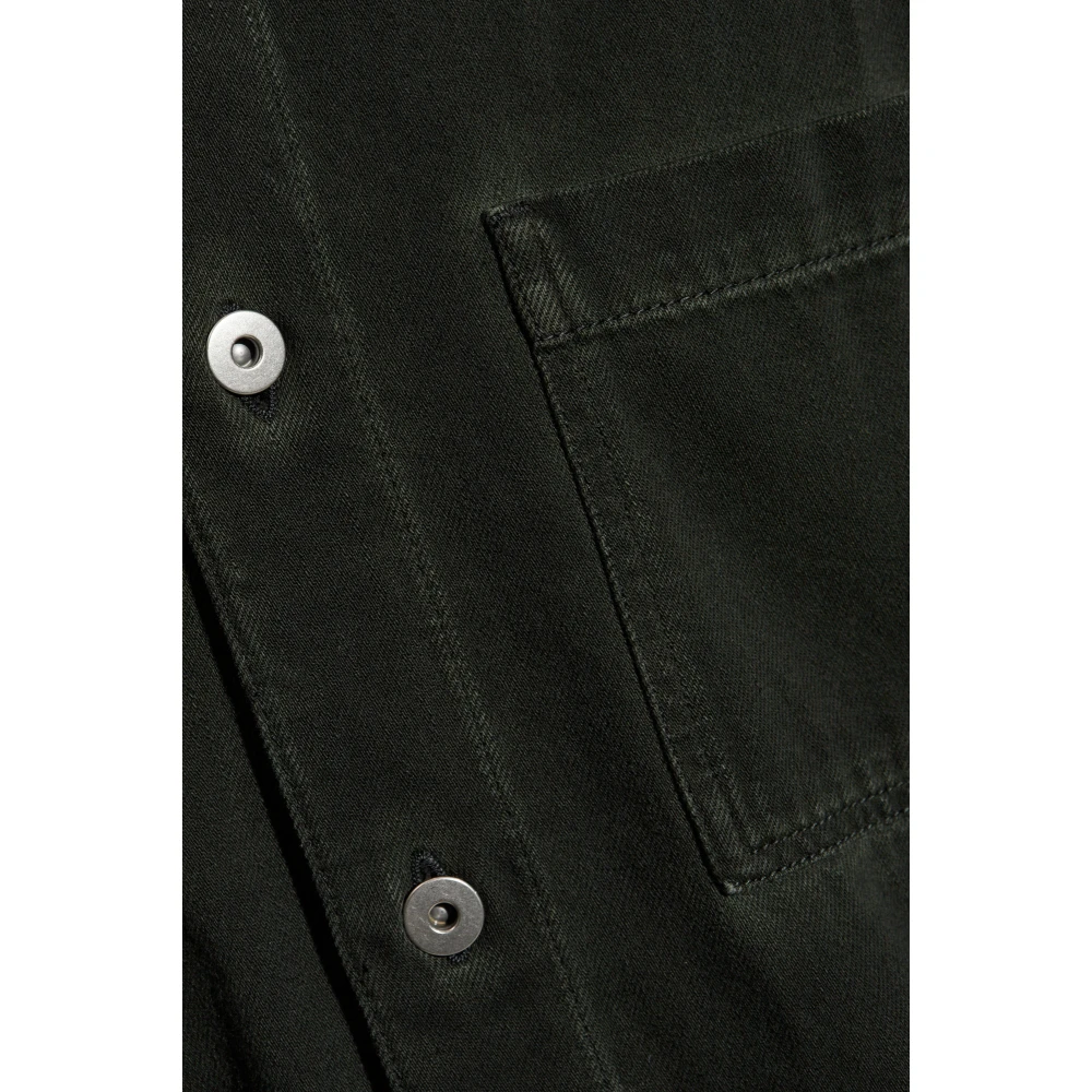 Burberry Denim shirt met zak Green Heren