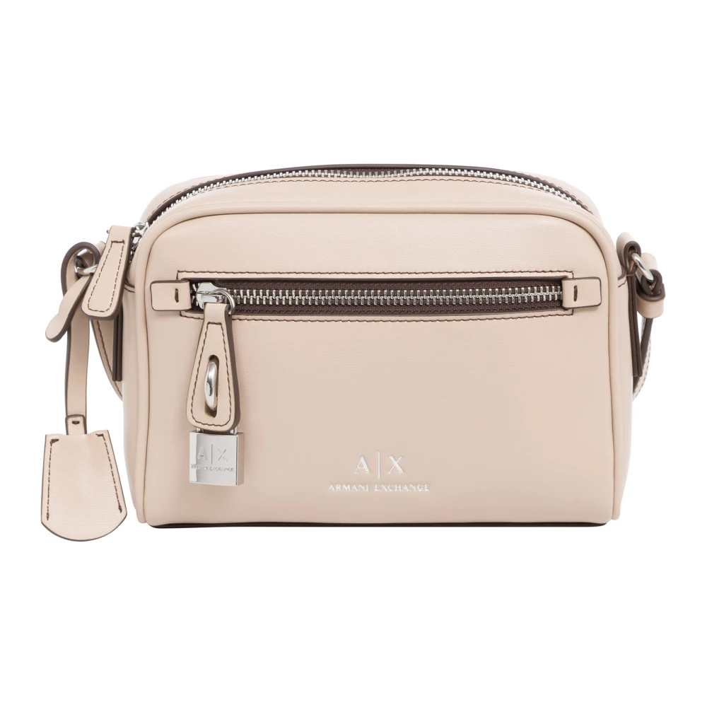 Armani Exchange Stilig Crossbody-väska med Justerbar Rem Pink, Dam