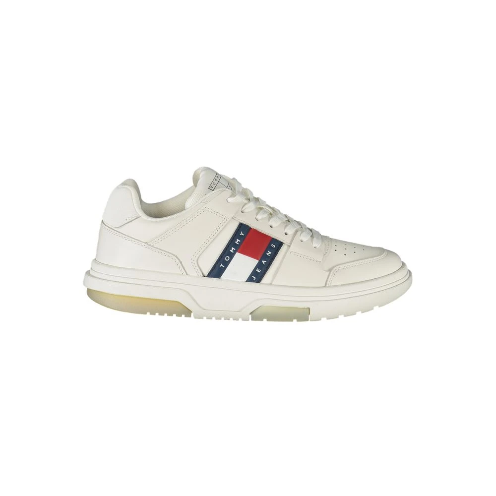 Tommy Hilfiger Women's White Sneakers, 5 Uk, Leather Sneaker