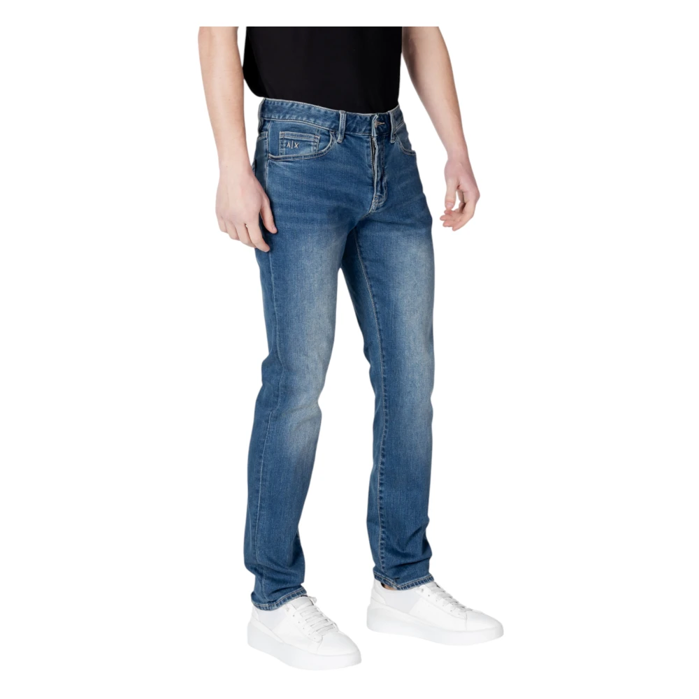 Armani Exchange Skinny Jeans Collectie met Katoenmix Blue Heren