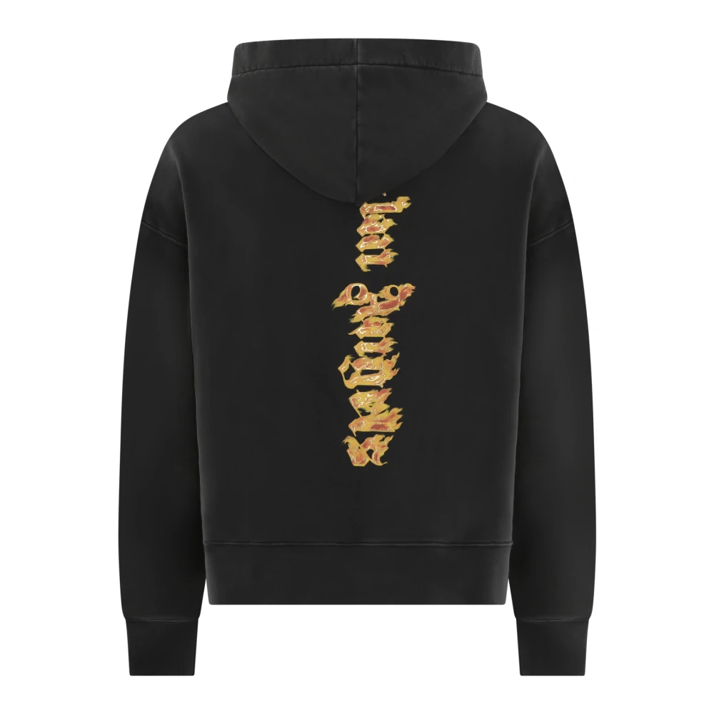 Palm Angels Brandende Palm Tee Black Heren