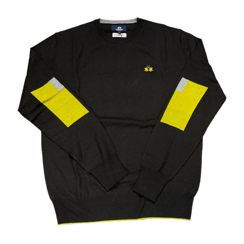 La Martina Men's Black Knitted Jumper