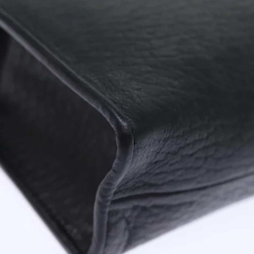 Burberry Vintage Pre-owned Leather clutches Black Dames