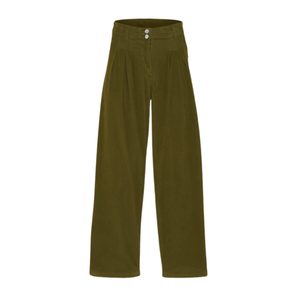 Timberland Wide Trousers Green Dames